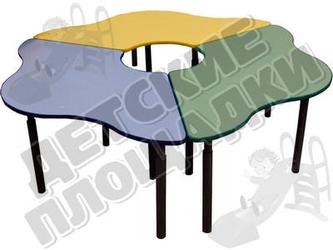 Стол-ромашка (3 части) на рег. ножках