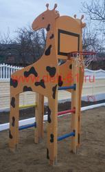 Спортивный комплекс Жираф с баскетбольным кольцом