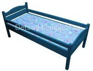 Кровать детская"Соня" с бортами (нат.дерево) 1200*600 цветная