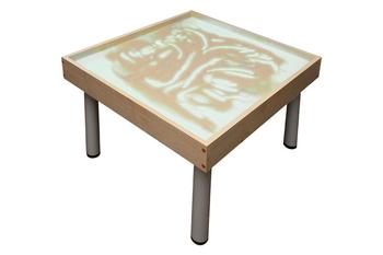 Столик на ножках для рисования песком «Радуга» (подсветка белая)