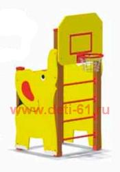 Шведская стенка "Слоненок" с баскетбольным щитом
