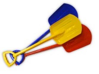 Лопата 70 см (синяя, желтая, красная, хаки)