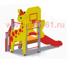 Детский спортивный комплекс "Жирафик" с горкой