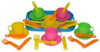 Набор детской посуды "Минутка" с подносом на 6 персон